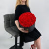 Set cadou     Trandafiri sapun     cutie neagra cu flori rosi!