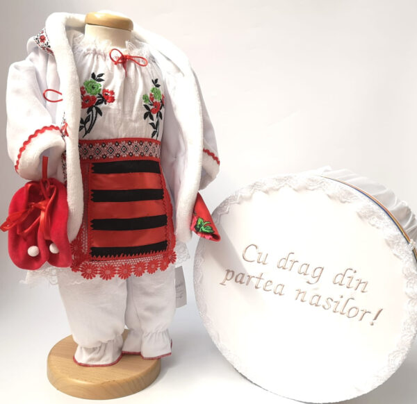 Set Traditional Botez  Fetita - Costumas + Cutie trusou 2