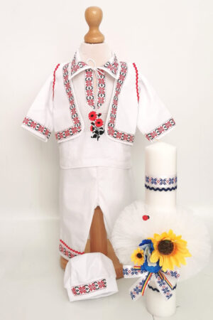 Set Traditional Botez Baiat - Costumas + Lumanare Adan 3