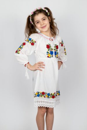 Rochie traditionala fetite Lacramioara